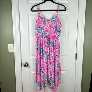 Lilly Pulitzer Dominica dress coco coral crab sz med